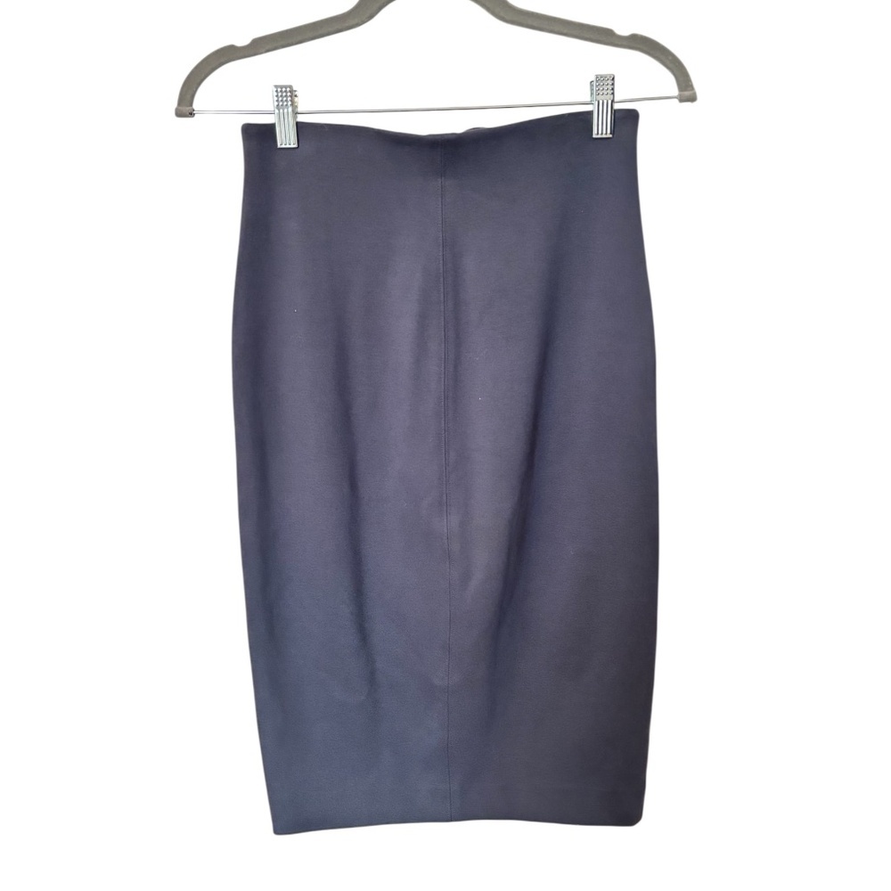 Aritzia Wilfred Lux Ponte High Waist Pencil Skirt Navy Size Small